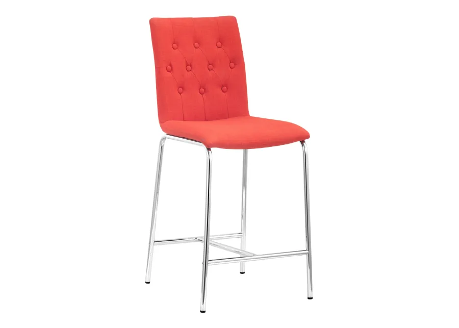 Uppsala Counter Stool (Set of 2) Tangerine