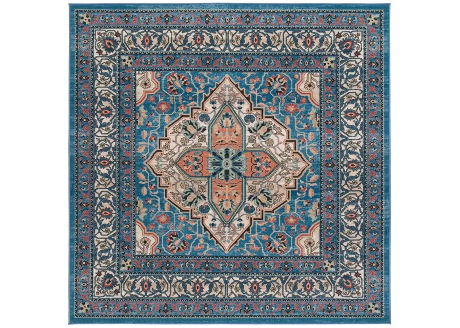 JOURNEY 105 BLUE  6'-7' x 6'-7' Square Square Rug