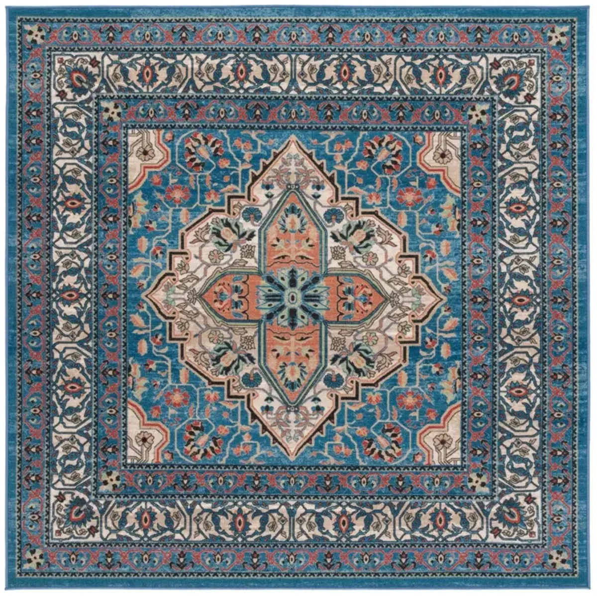 JOURNEY 105 BLUE  6'-7' x 6'-7' Square Square Rug