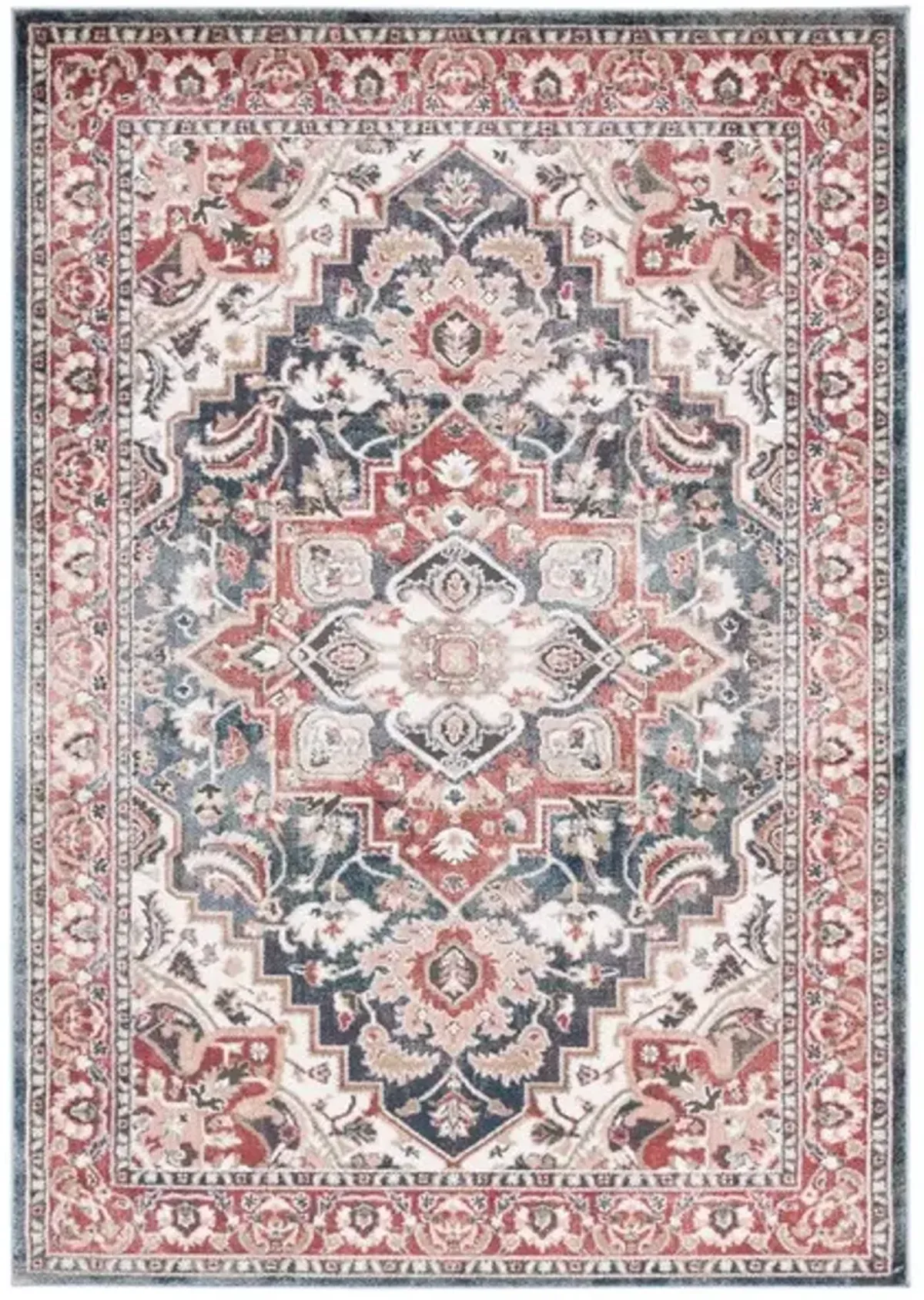 ROSEWOOD 112 Red 4' X 6' Small Rectangle Rug