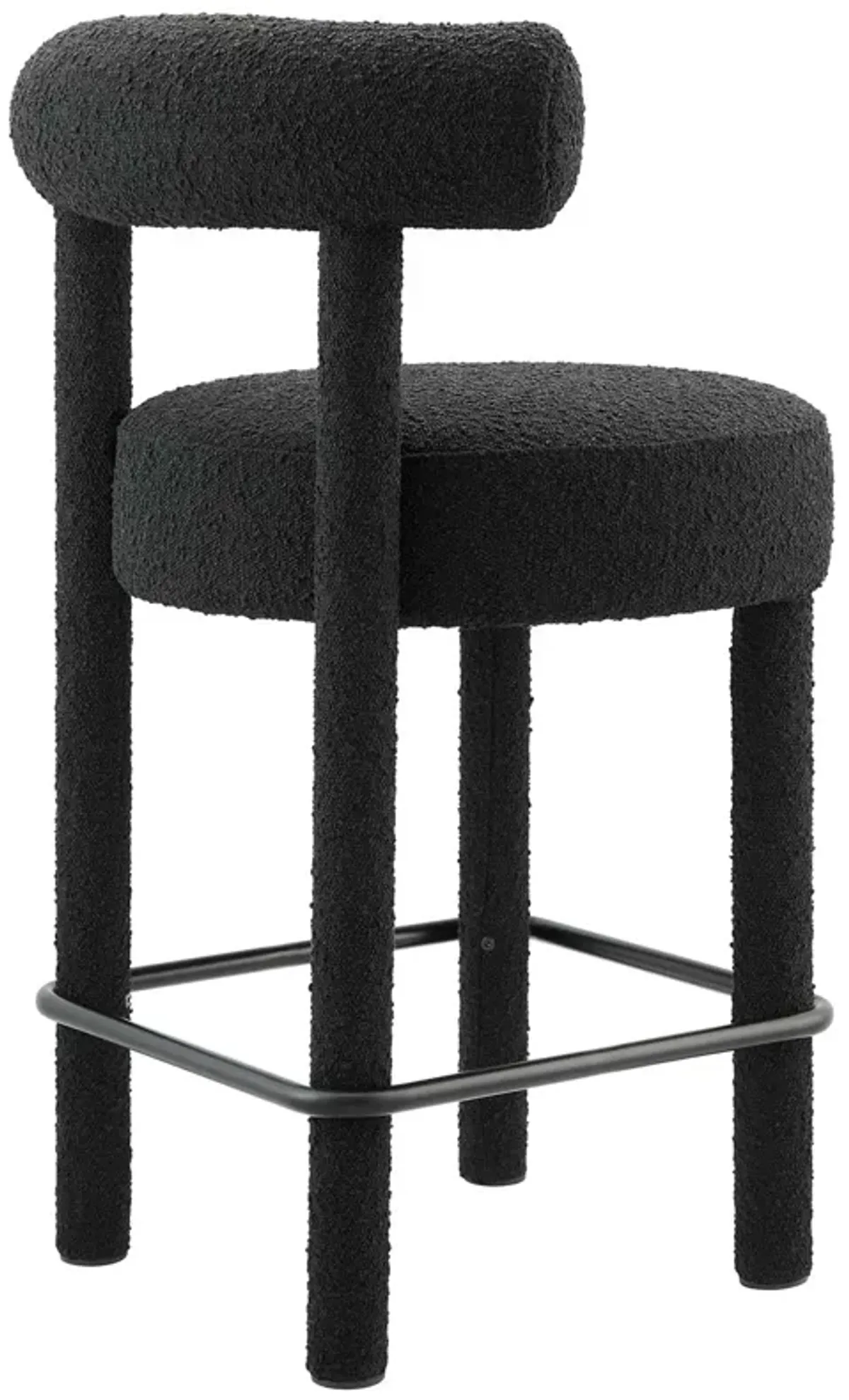 Toulouse Boucle Fabric Counter Stool