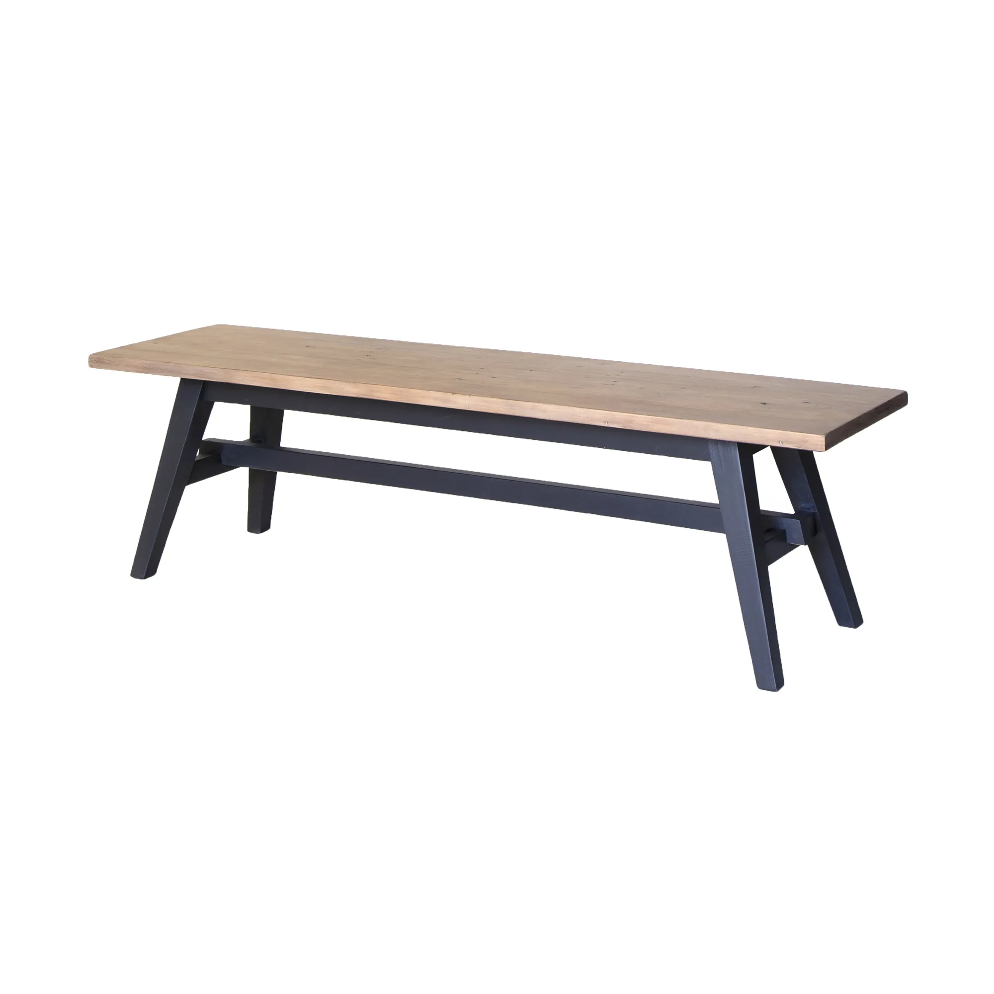 Viva Dining Bench - Sundried Wheat - Matte Black