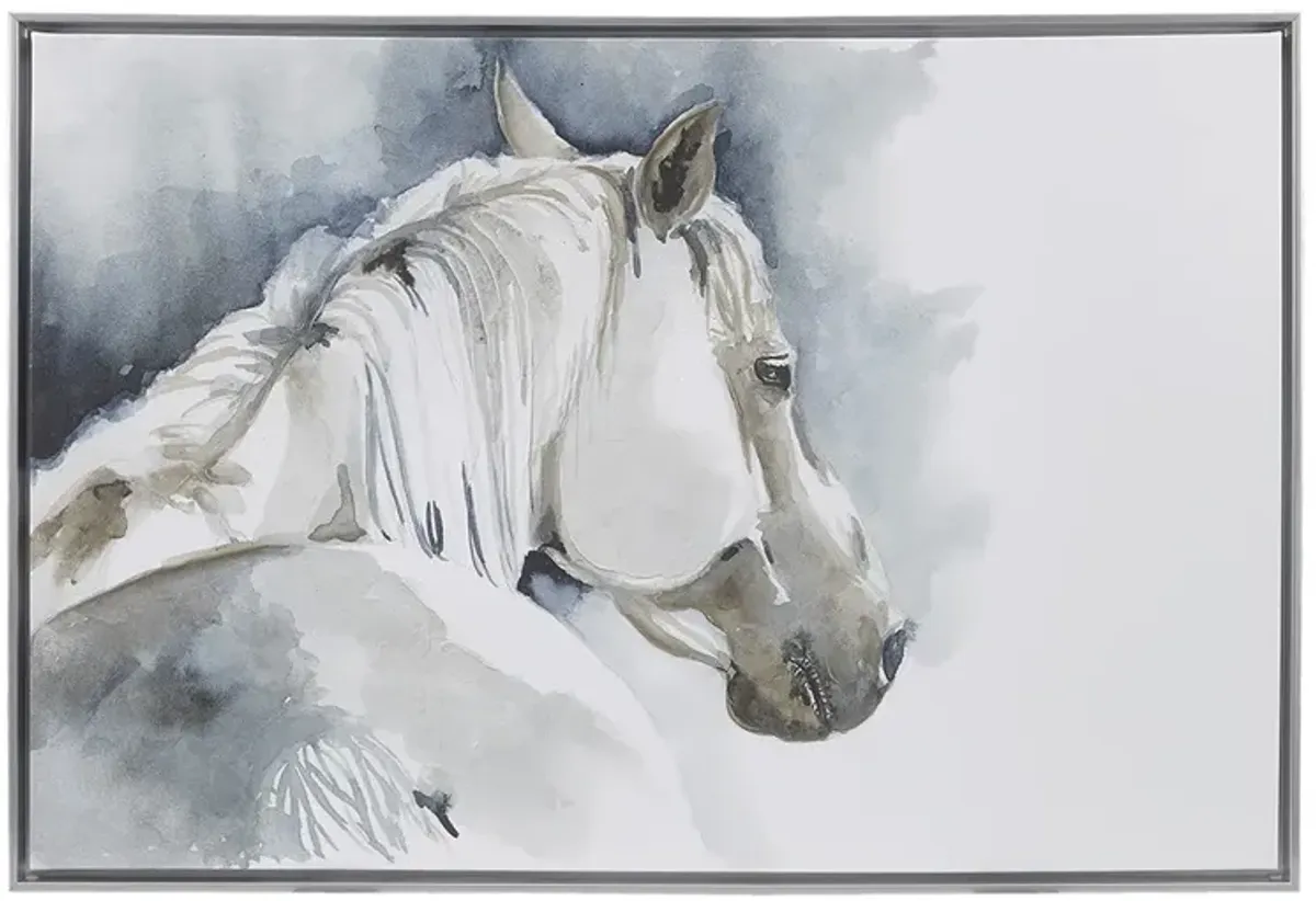 Derby Hand Embellished Horse Framed Canvas Wall Art