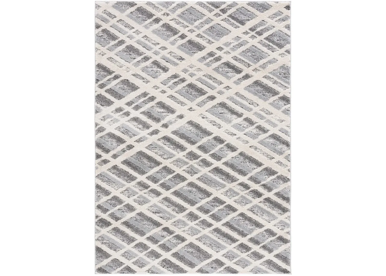 MARTHA STEWART 0753 IVORY GREY  4' x 6' Small Rectangle Rug