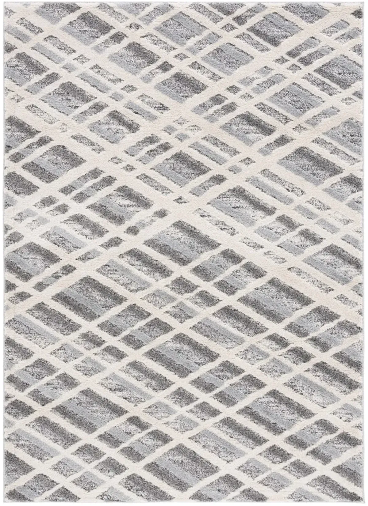 MARTHA STEWART 0753 IVORY GREY  4' x 6' Small Rectangle Rug