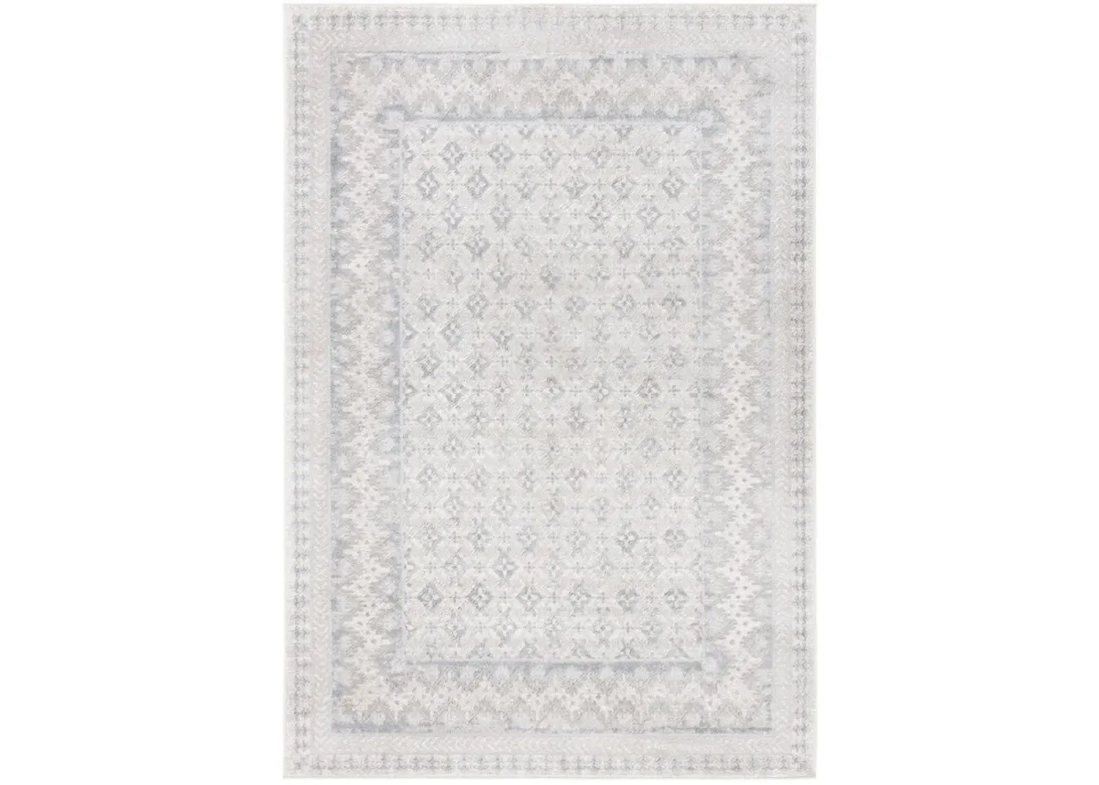 Brentwood 899 Ivory / Grey 3' X 5' Small Rectangle Powerloomed Rug