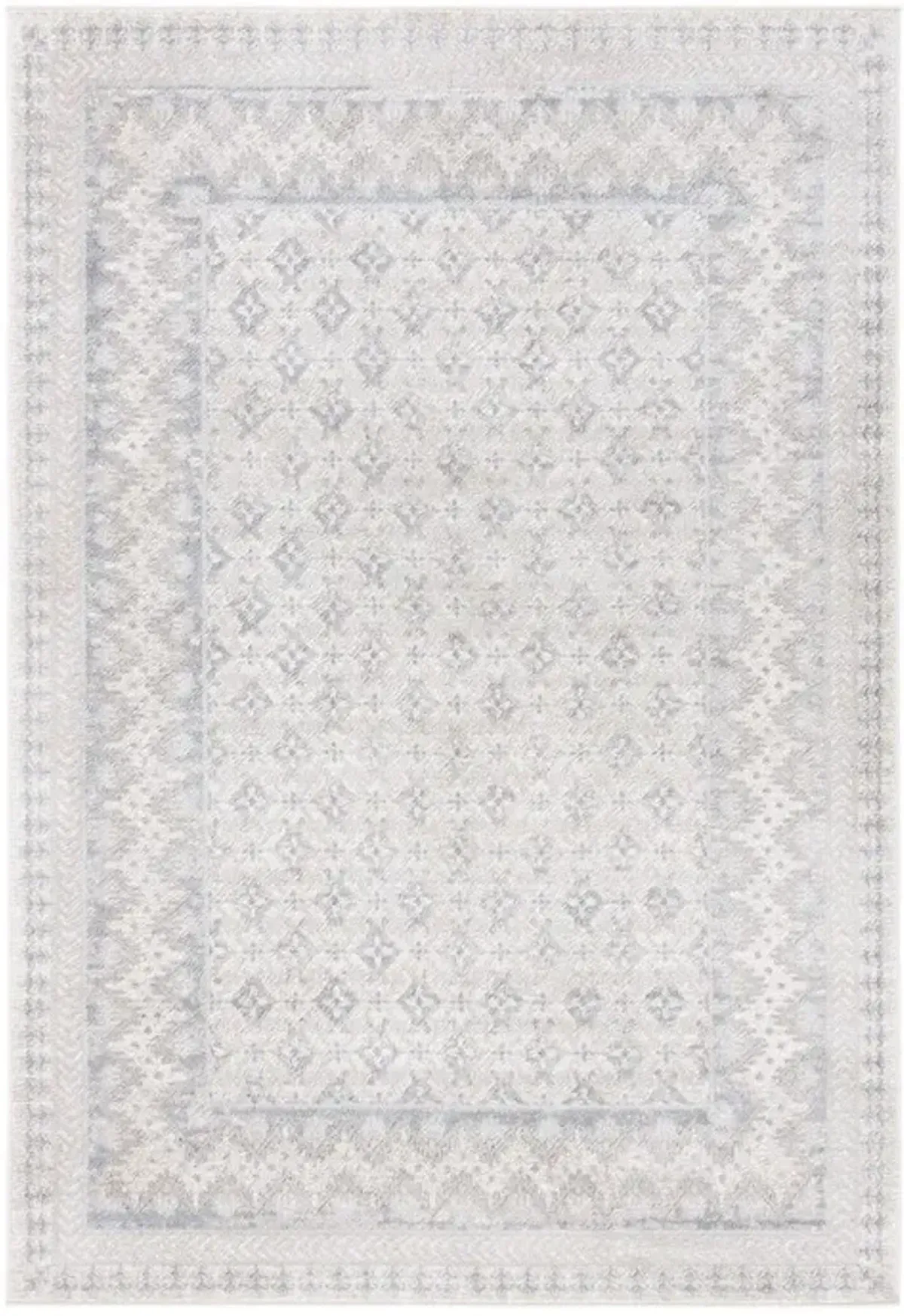 Brentwood 899 Ivory / Grey 3' X 5' Small Rectangle Powerloomed Rug