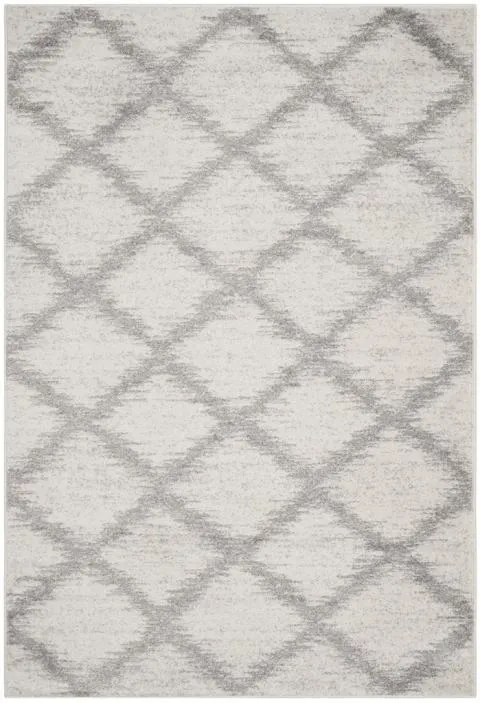 Adirondack Contemporary Ivory / Silver 6' X 9' Powerloomed Rug