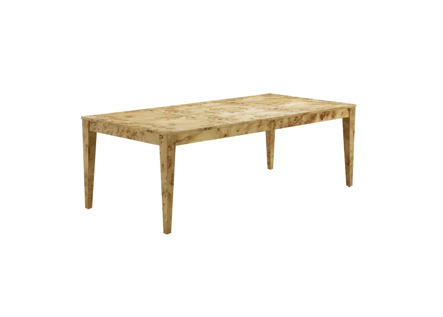 Brandyss Natural Burl Rectangular Dining Table