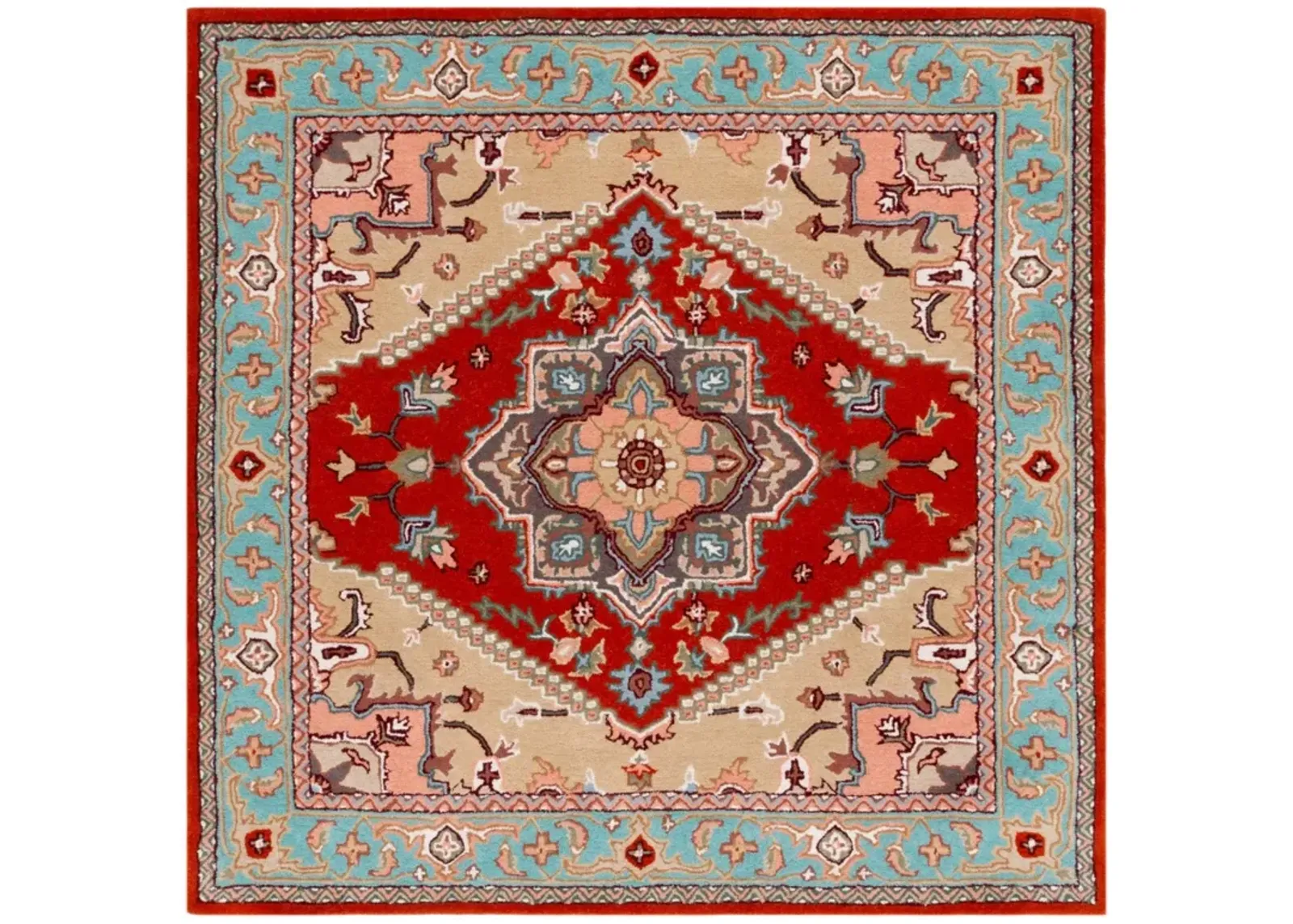 HERITAGE 625 RED  6' x 6' Square Square Rug