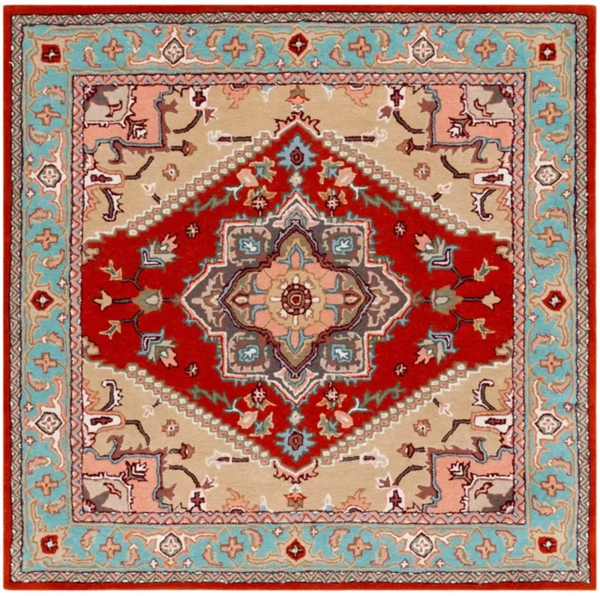 HERITAGE 625 RED  6' x 6' Square Square Rug