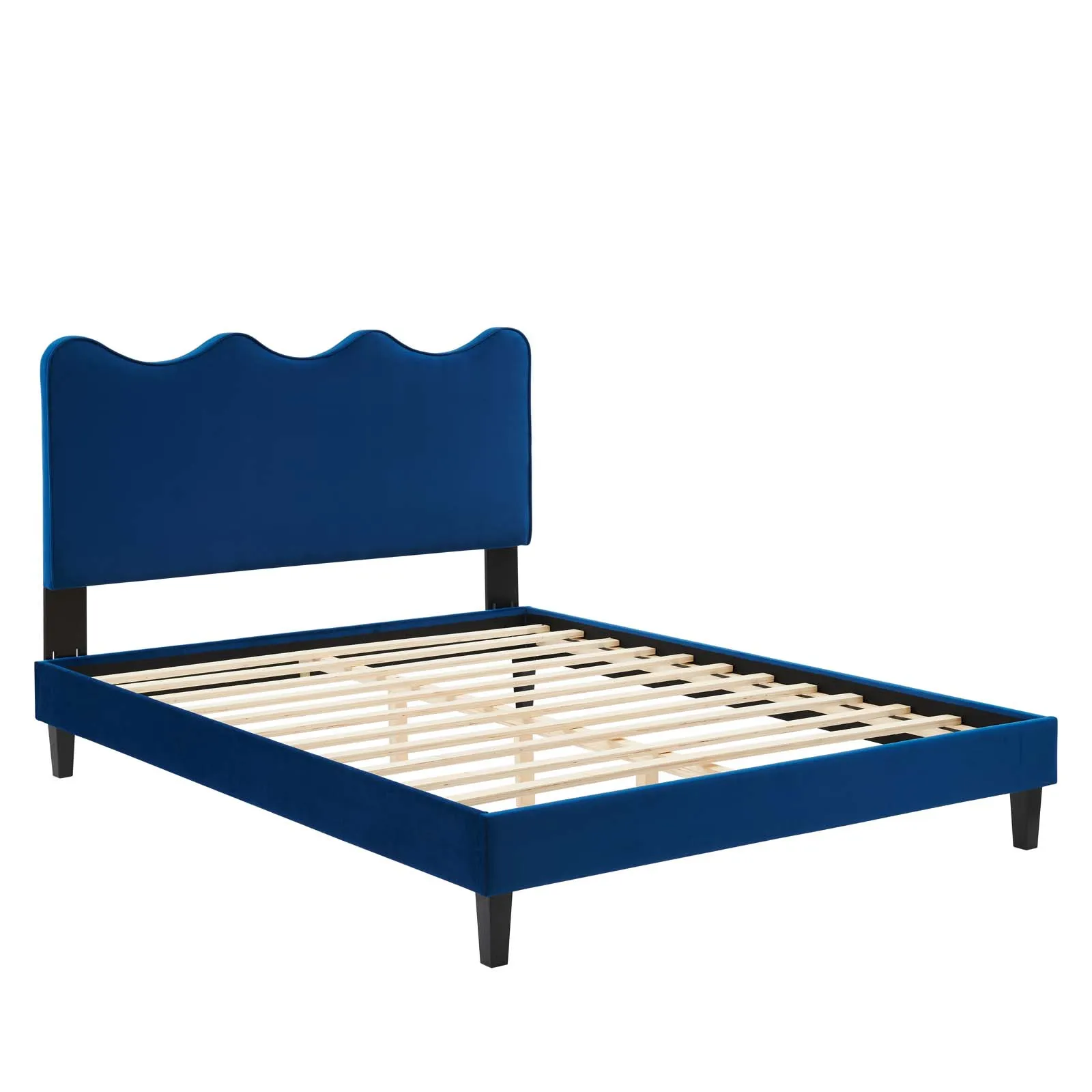 Current Performance Velvet King Platform Bed