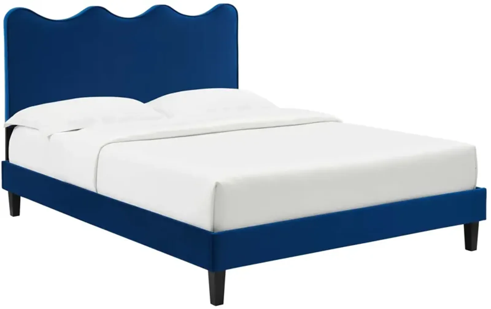 Current Performance Velvet King Platform Bed