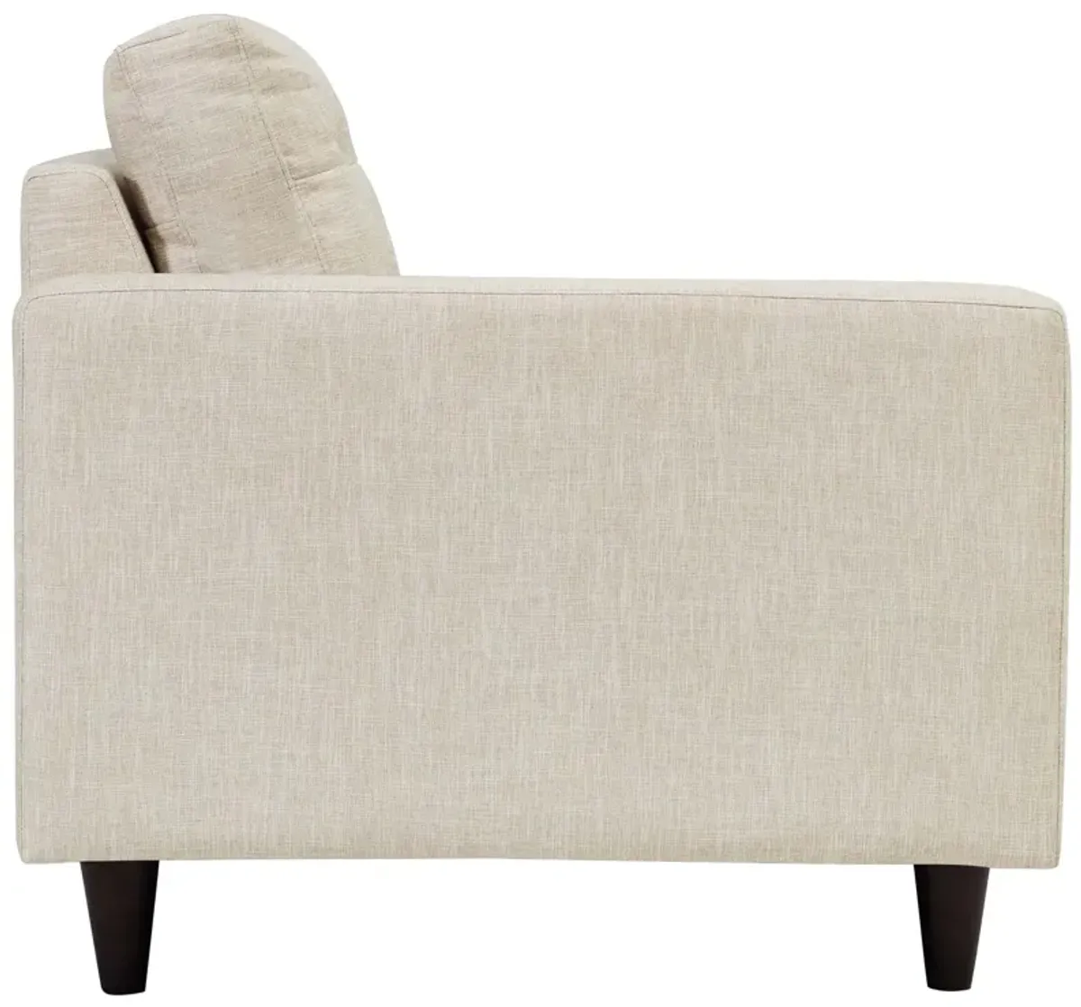 Empress Left-Facing Upholstered Fabric Loveseat