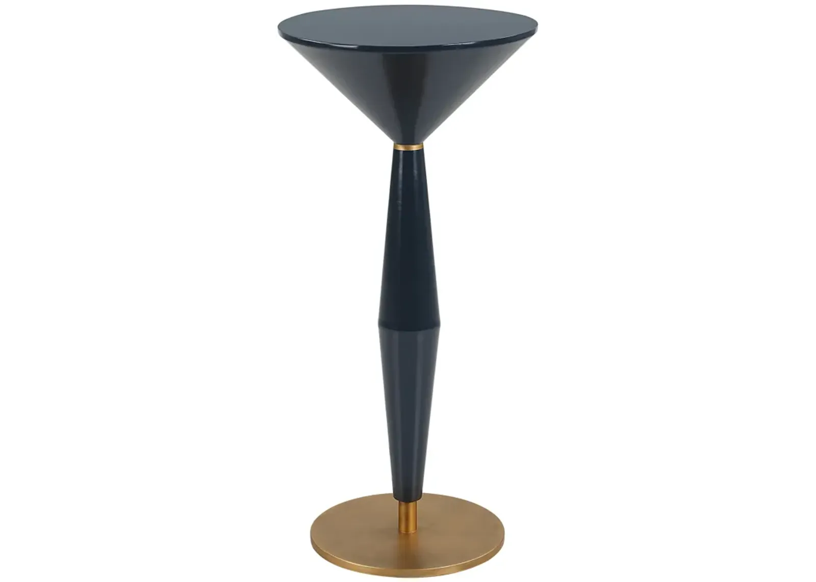 Luster Navy Blue Accent Table