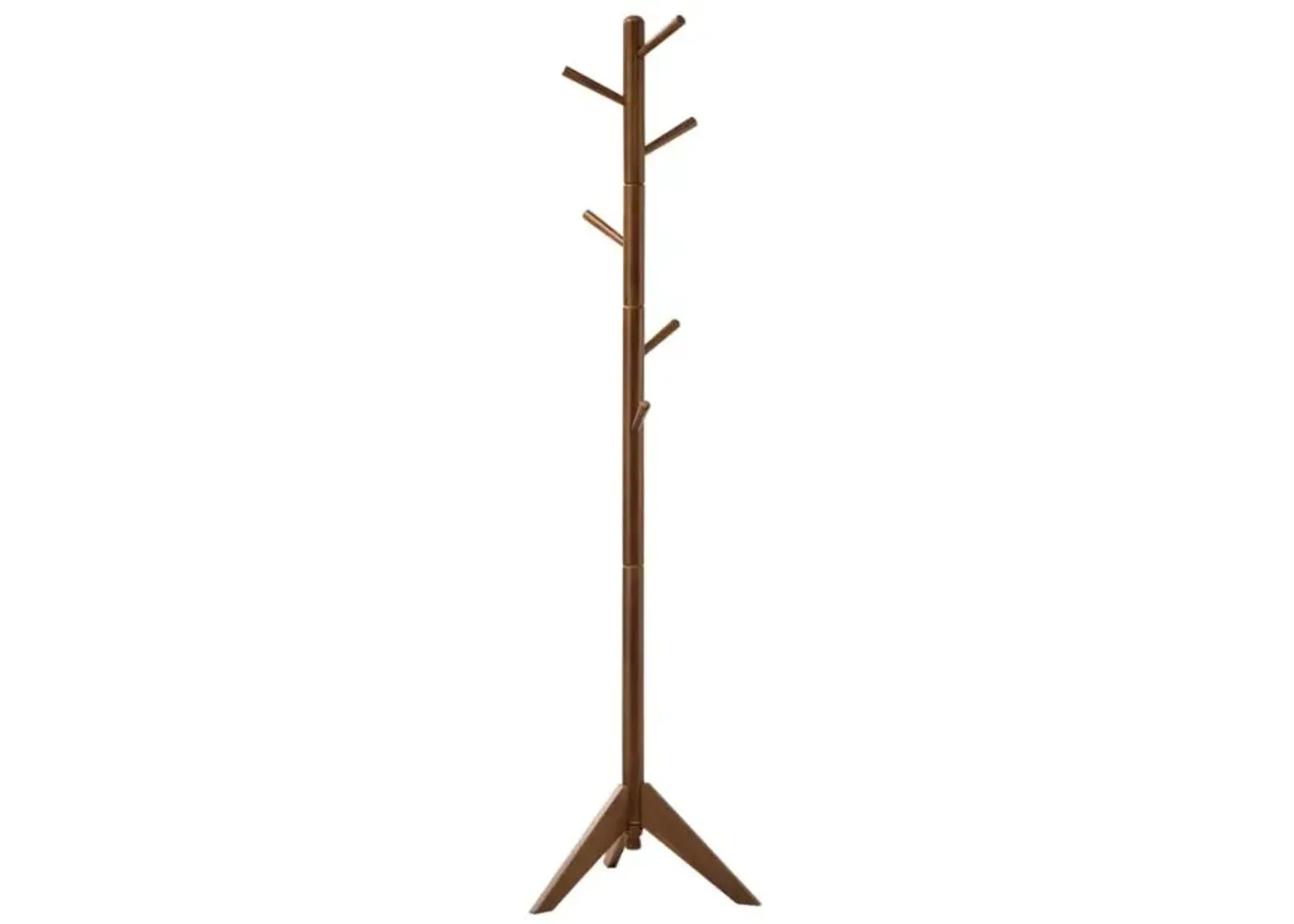 Abbott Coat Rack with 6 Hooks Walnut