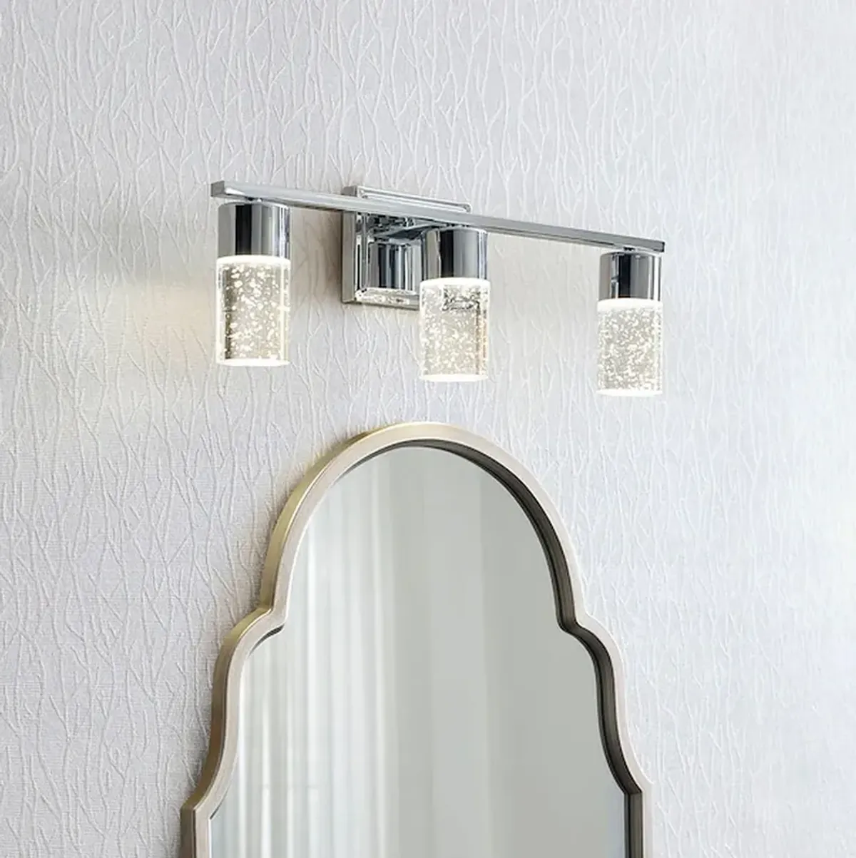 Warm Silver Wall Mirror