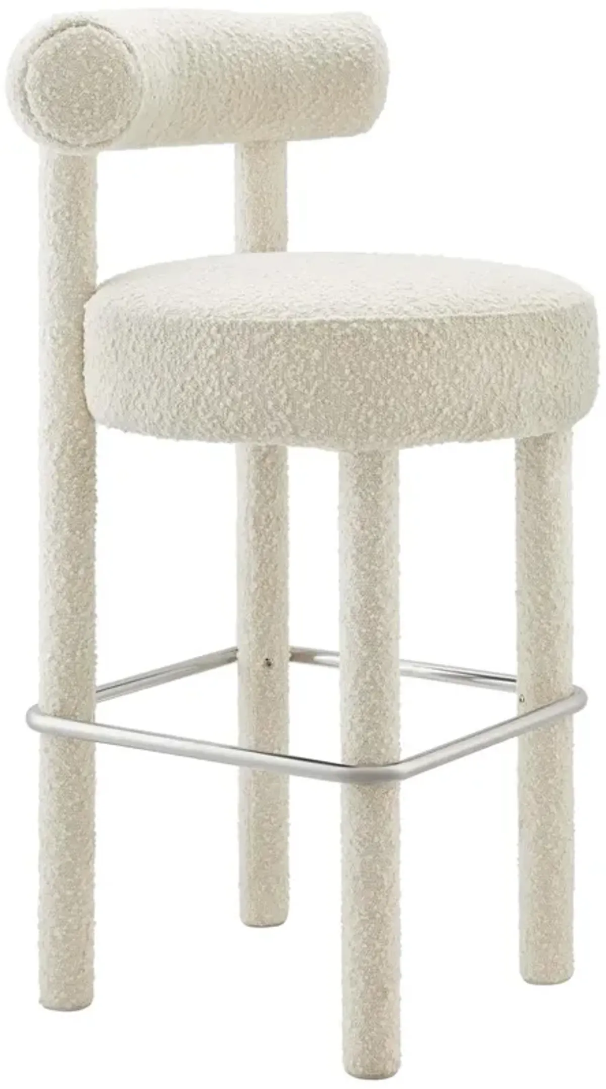 Toulouse Boucle Fabric Bar Stool - Set of 2