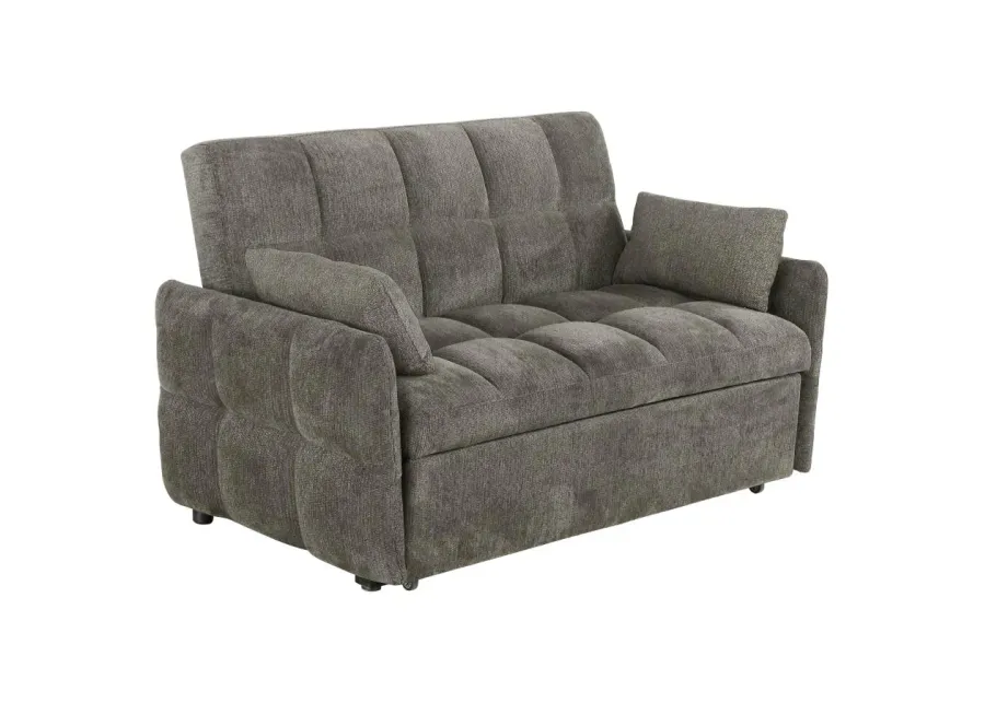 Cotswold Tufted Cushion Sleeper Sofa Bed Dark Grey