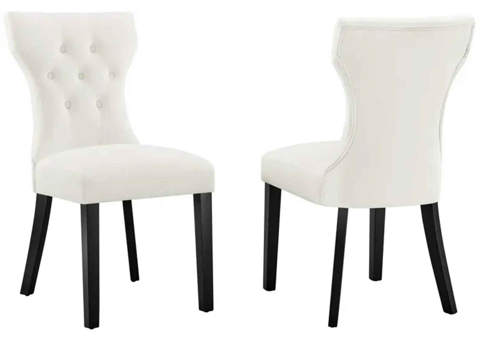 Silhouette Performance Velvet Dining Chairs - Set of 2