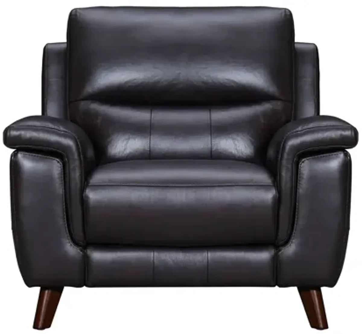 Lizette Brown Leather Power Recliner with USB