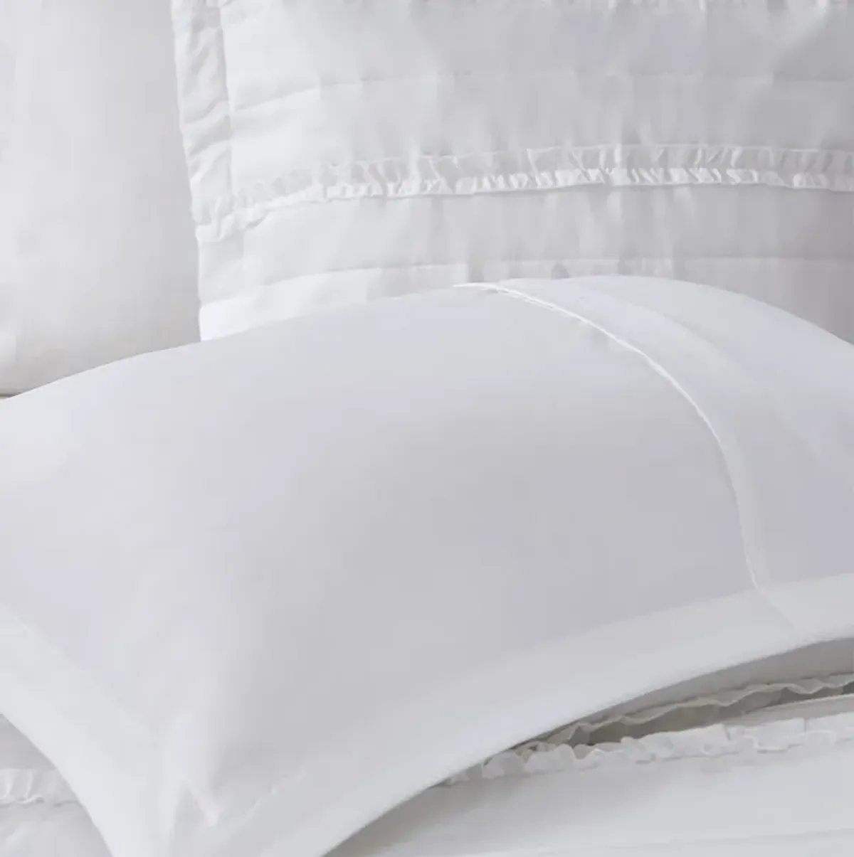 Madison Park Celeste White 4 Piece 2-in-1 Duvet Set