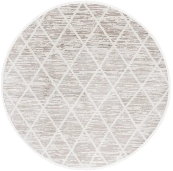 MILA 240 BEIGE  6'-7' x 6'-7' Round Round Rug