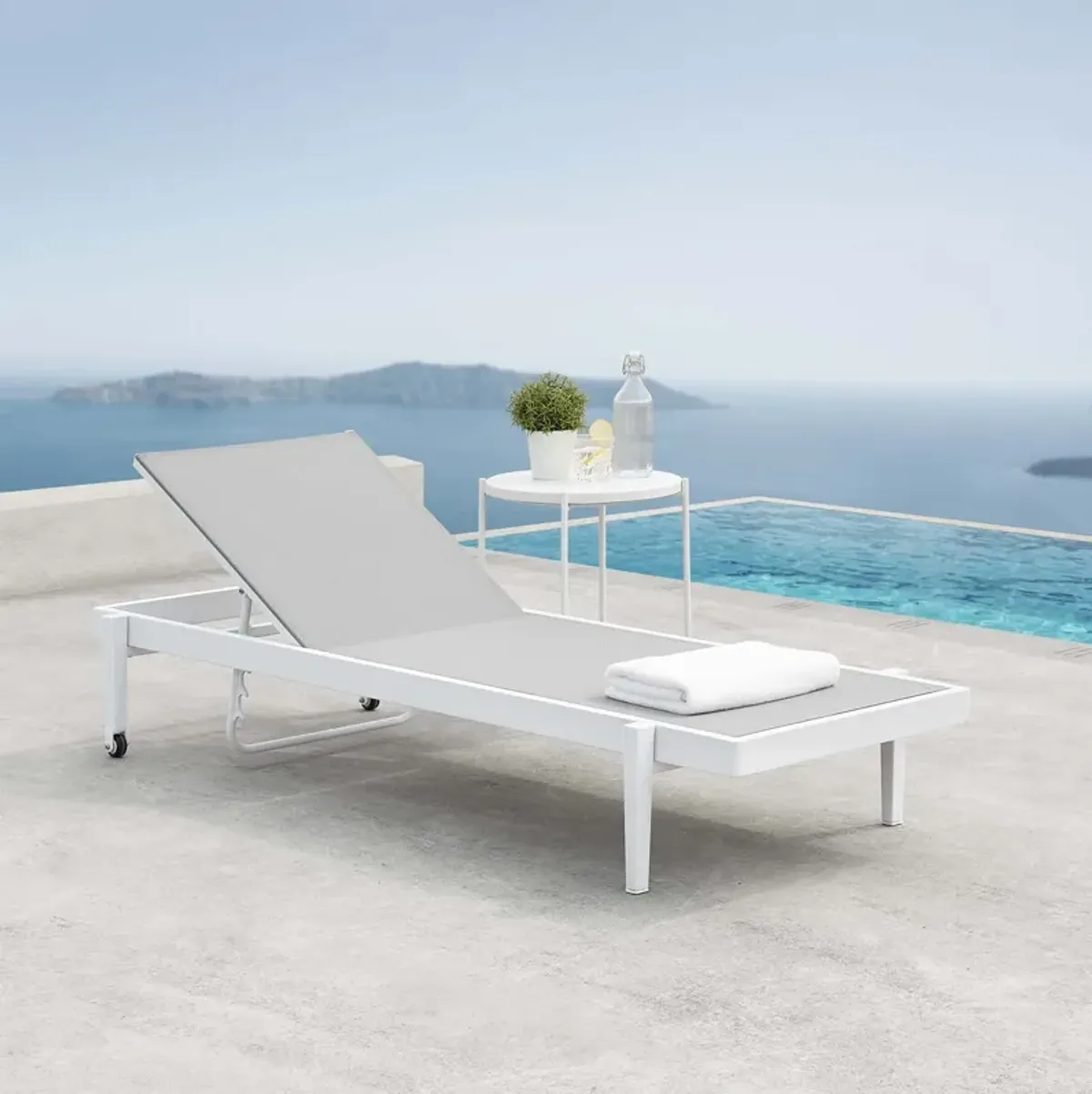 Charleston Outdoor Patio Chaise Lounge Chair