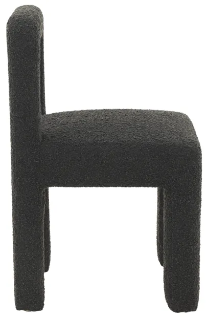 Hazel Black Boucle Dining chair