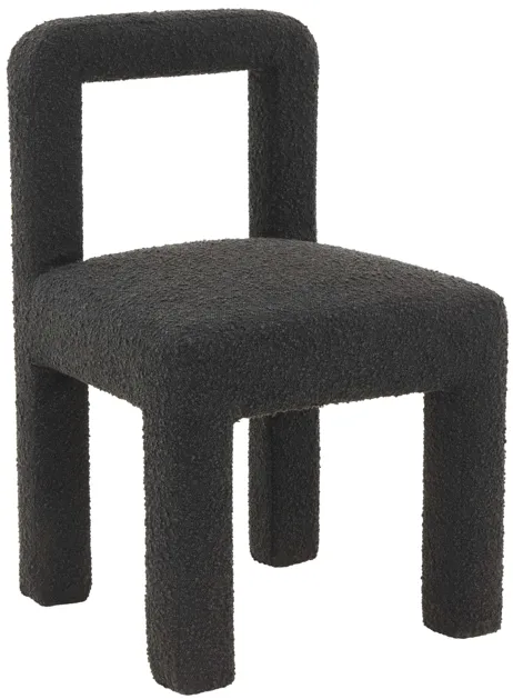 Hazel Black Boucle Dining chair