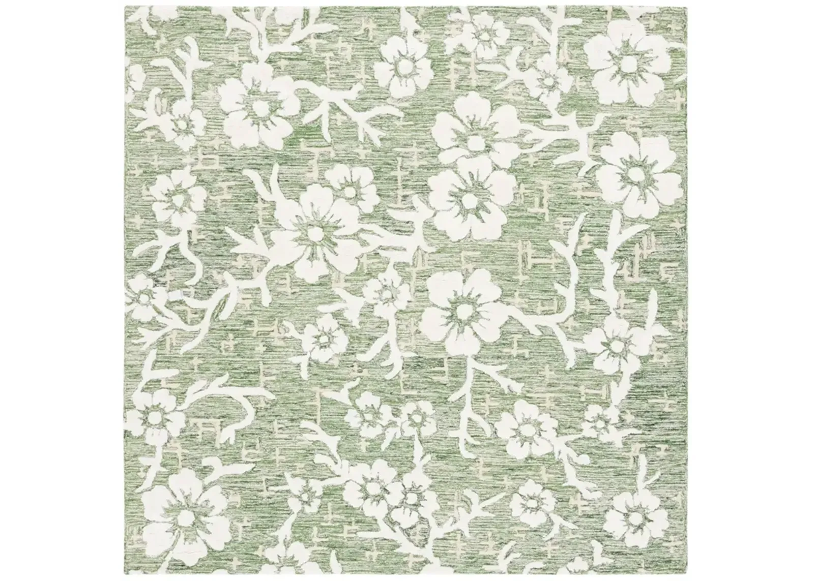 GLAMOUR 540 GREEN  6' x 6' Square Square Rug