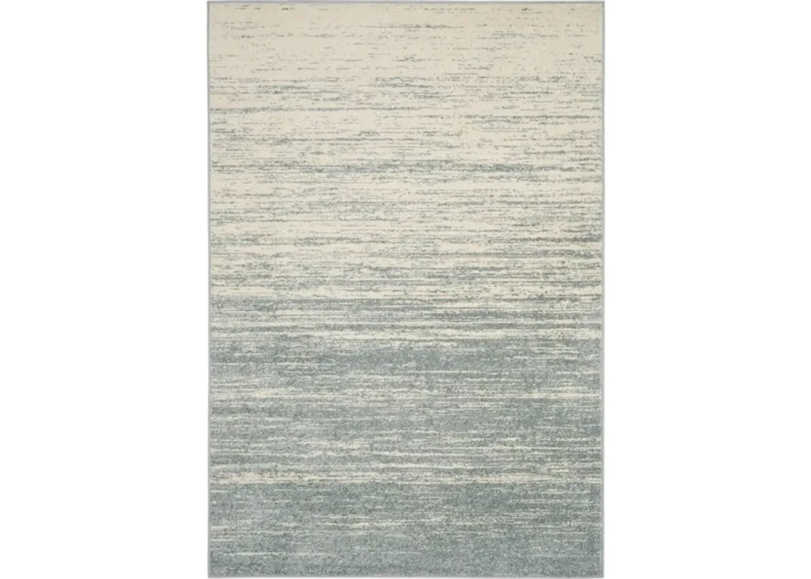 Adirondack Contemporary Slate / Cream 3' X 5' Powerloomed Rug