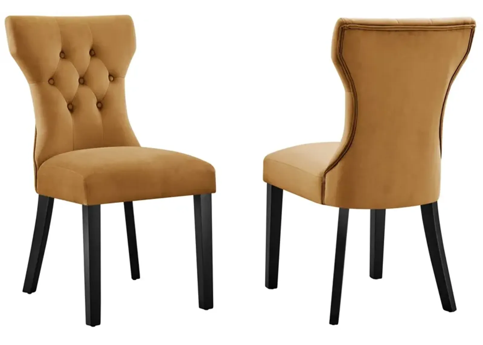 Silhouette Performance Velvet Dining Chairs - Set of 2