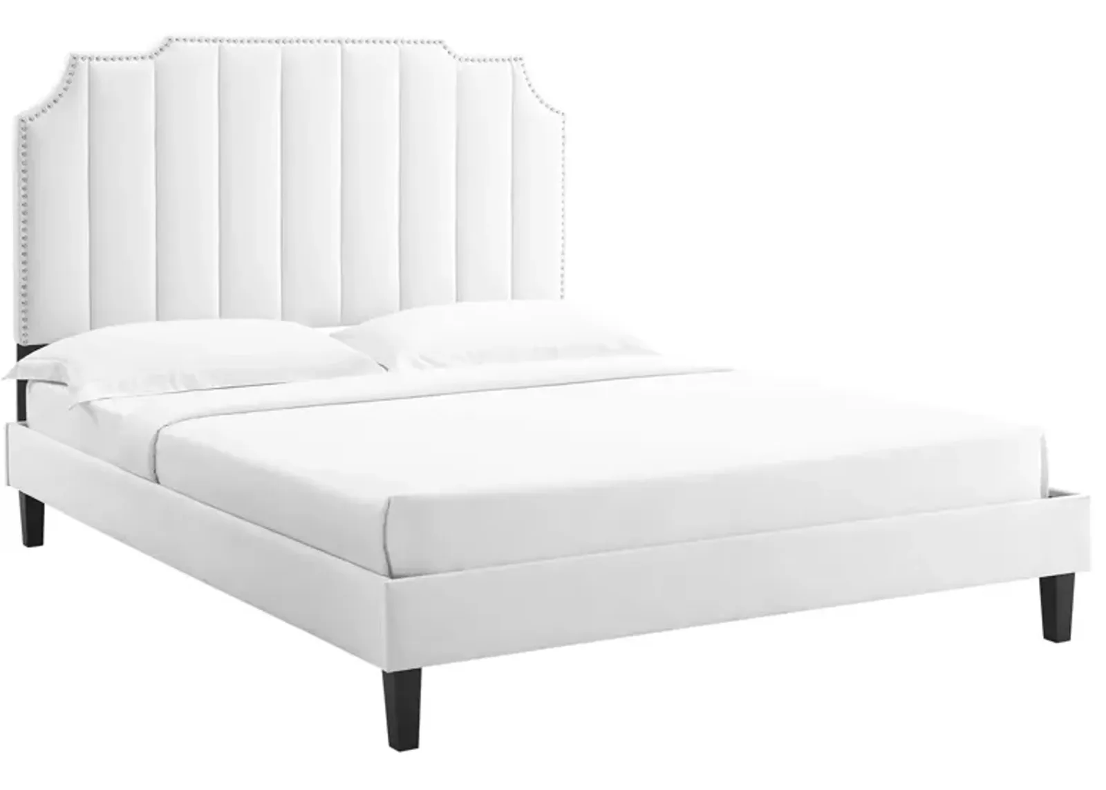 Colette King Performance Velvet Platform Bed