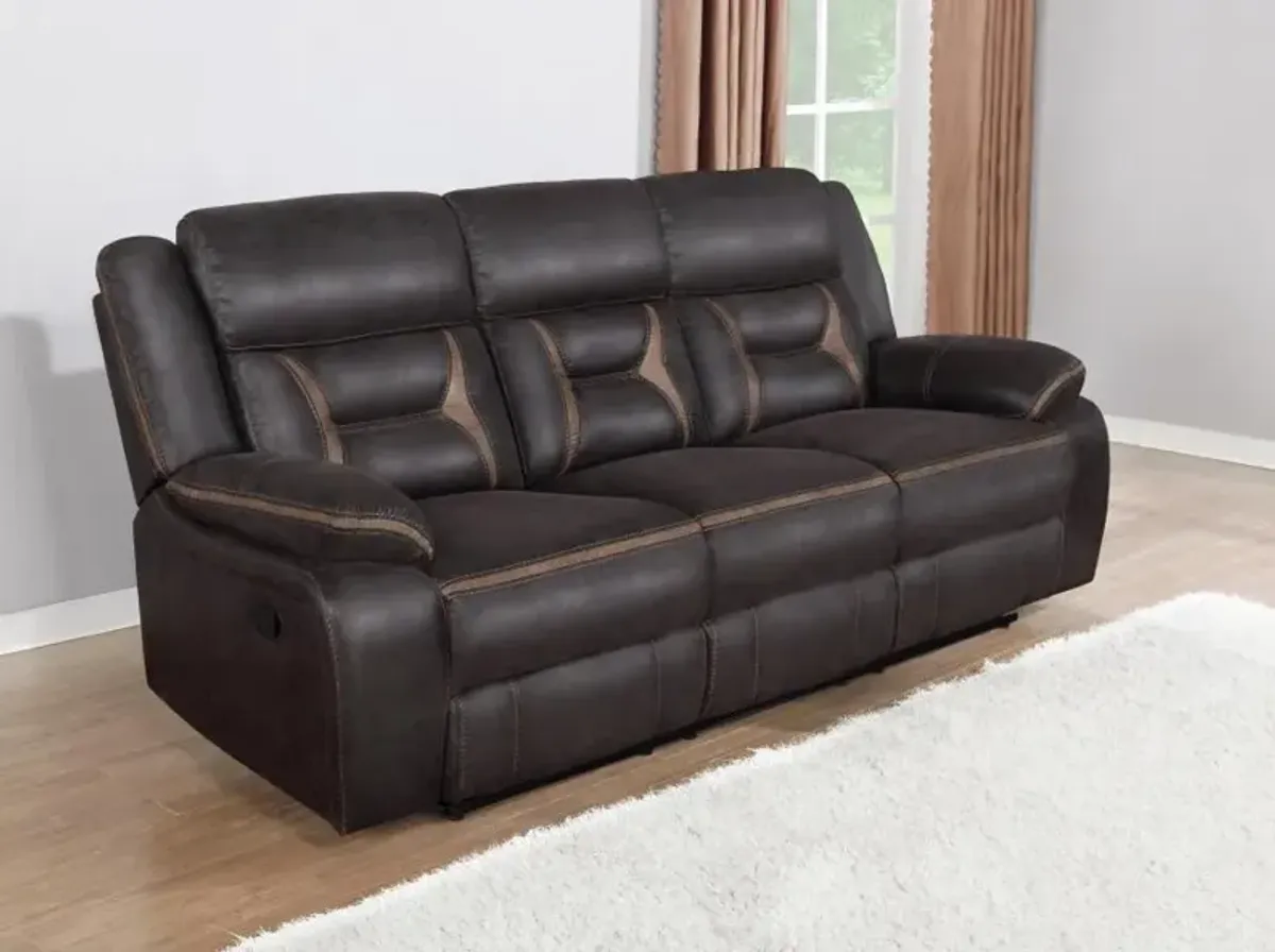 Greer Upholstered Tufted Back Motion Sofa