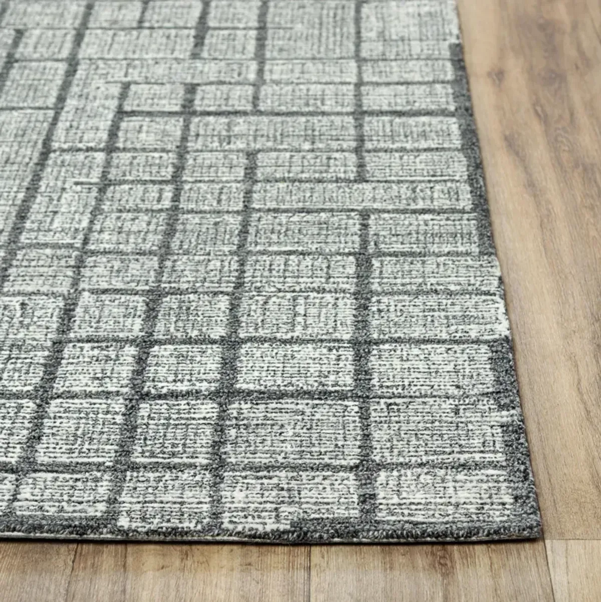 Taylor Charcoal  Wool 5' x 7'6" Rectangle Rug