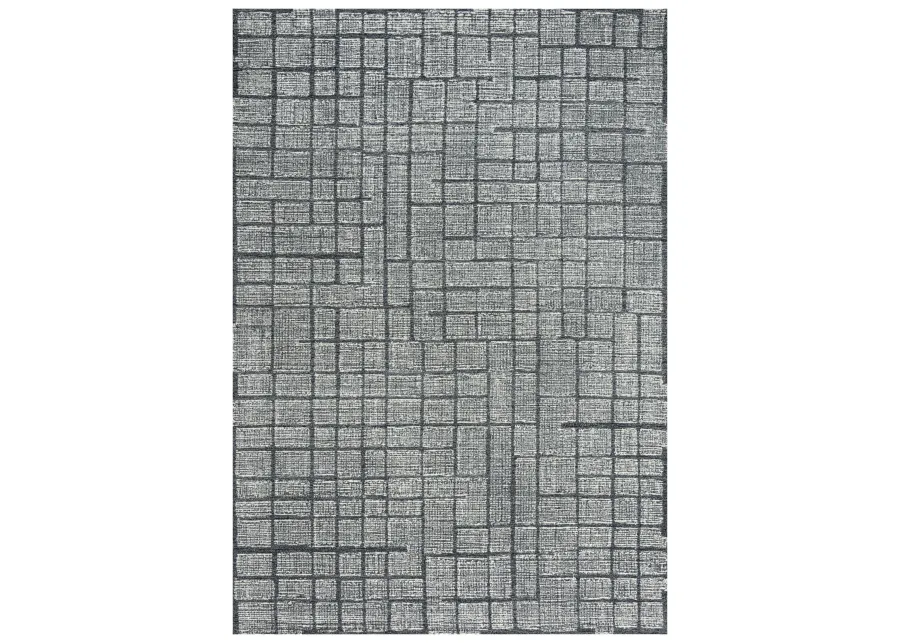 Taylor Charcoal  Wool 5' x 7'6" Rectangle Rug