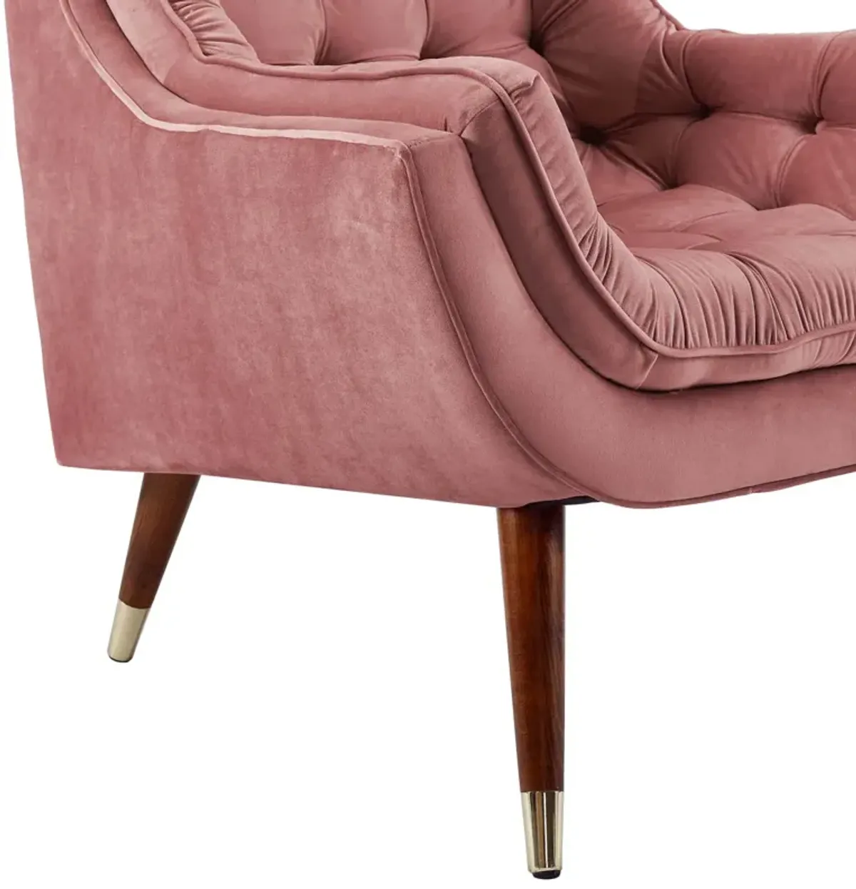 Suggest Button Tufted Performance Velvet Lounge Chair