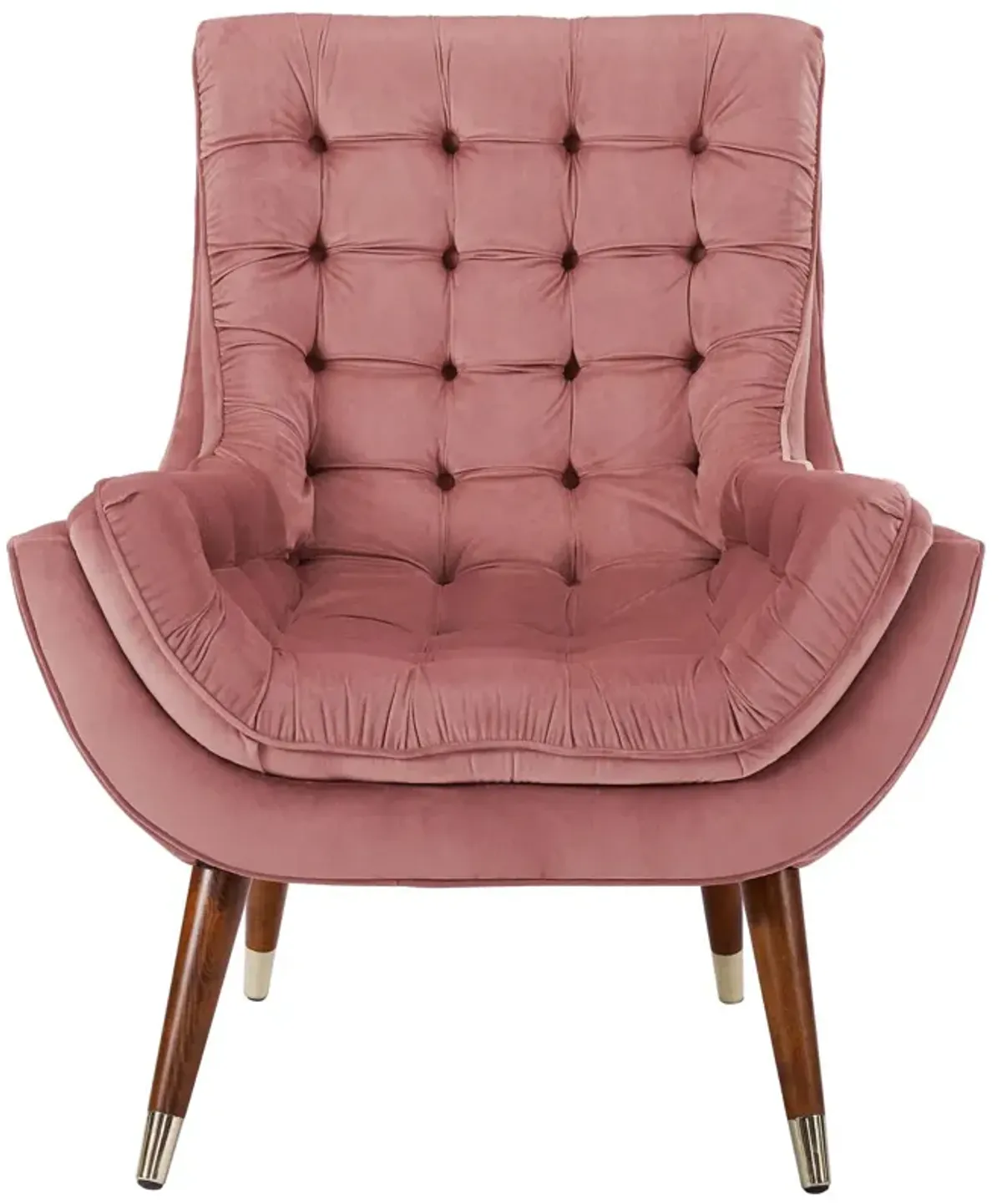 Suggest Button Tufted Performance Velvet Lounge Chair