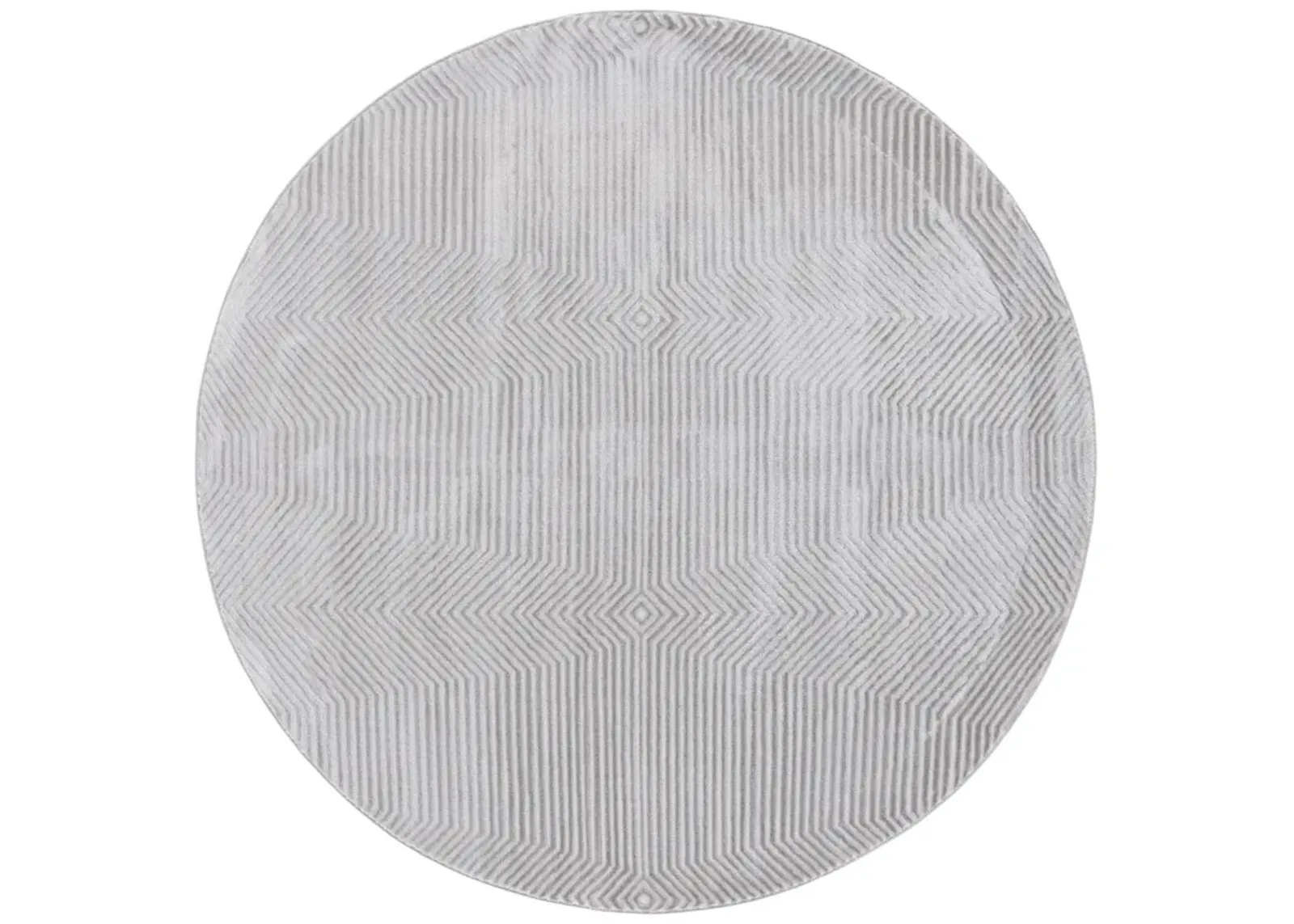 CARTER 212 GREY  6'-7' x 6'-7' Round Round Rug