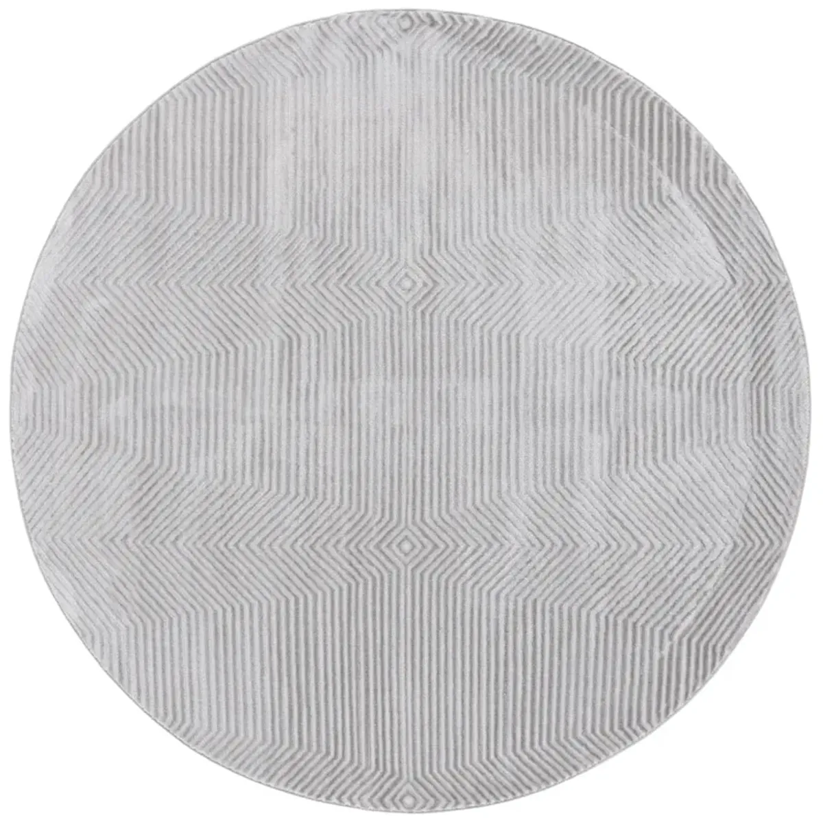 CARTER 212 GREY  6'-7' x 6'-7' Round Round Rug