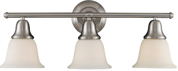 Berwick 27" Wide 3-Light Vanity Light - Brushed Nickel