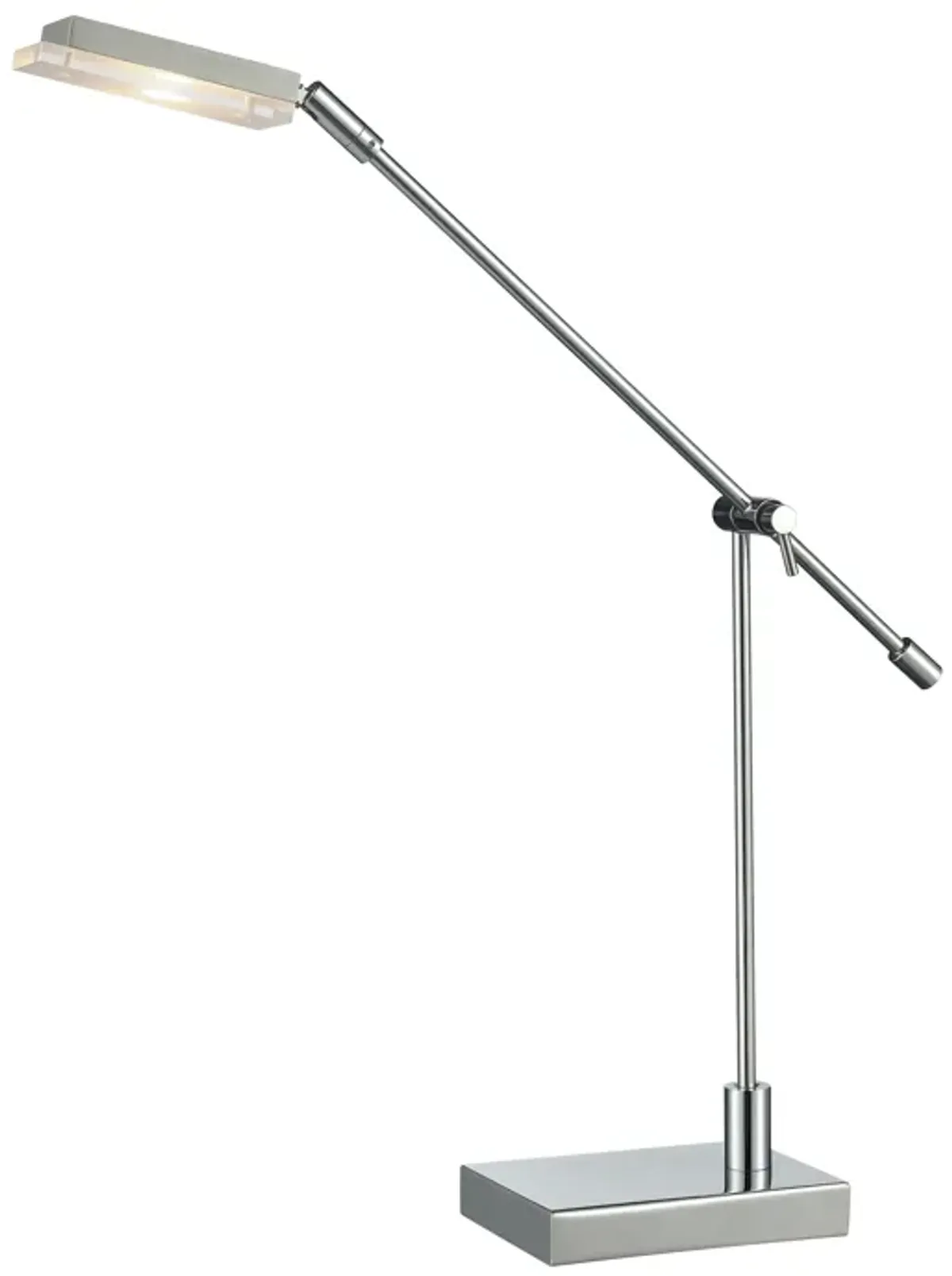 Bibliotheque 26" High 1-Light Desk Lamp - Polished Chrome