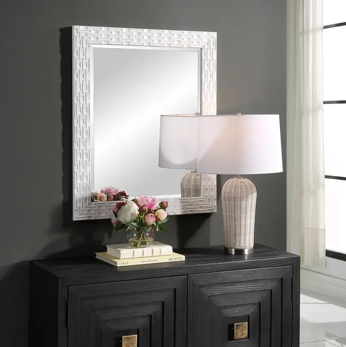 Soft White Wall Mirror