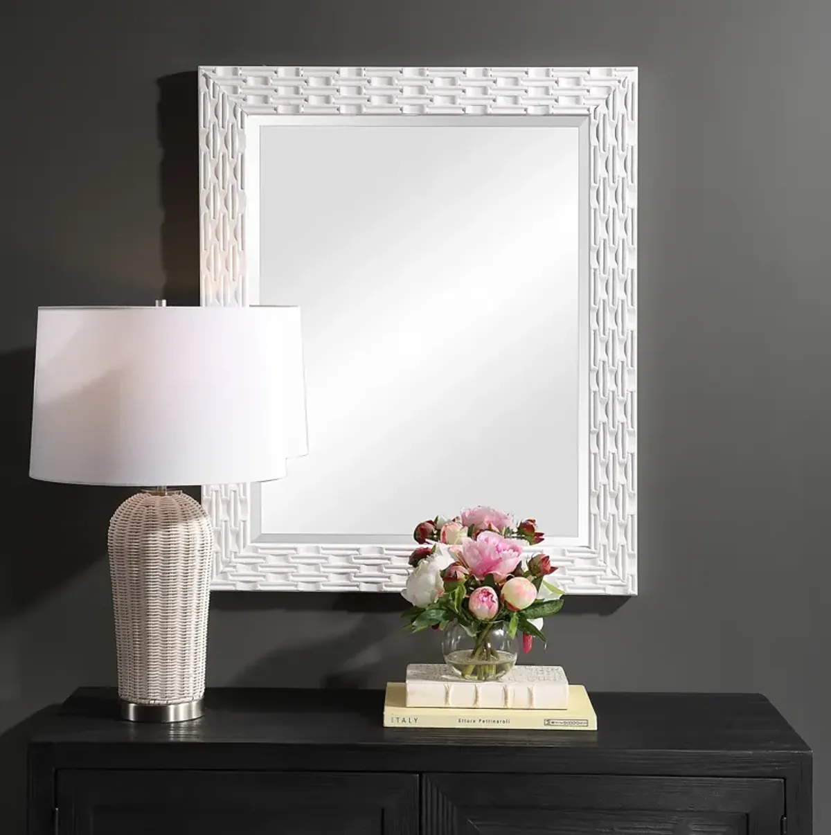 Soft White Wall Mirror