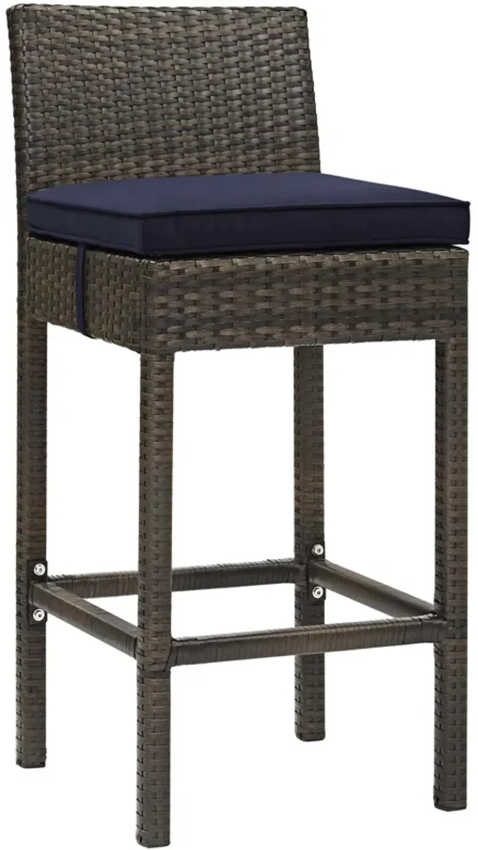 Conduit Outdoor Patio Wicker Rattan Bar Stool