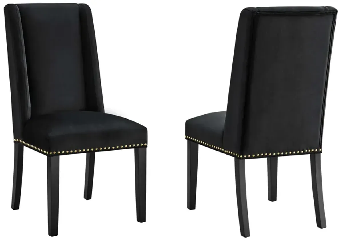 Baron Performance Velvet Dining Chairs - Set of 2