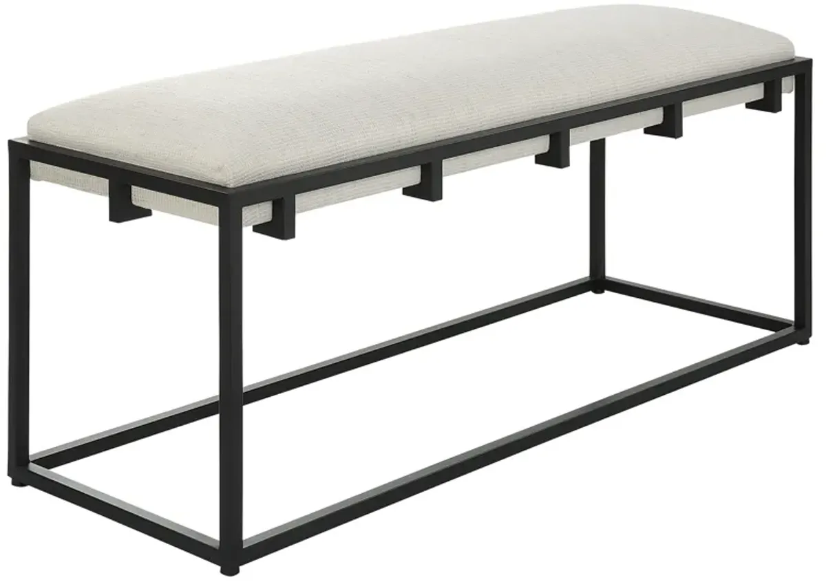 Paradox Iron & Fabric Bench