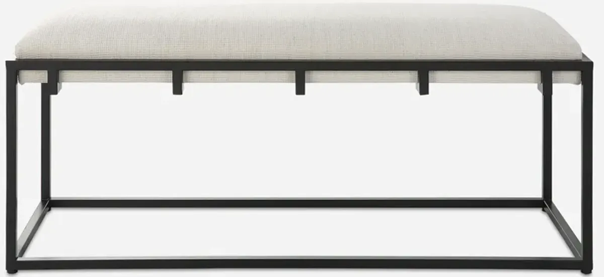 Paradox Iron & Fabric Bench