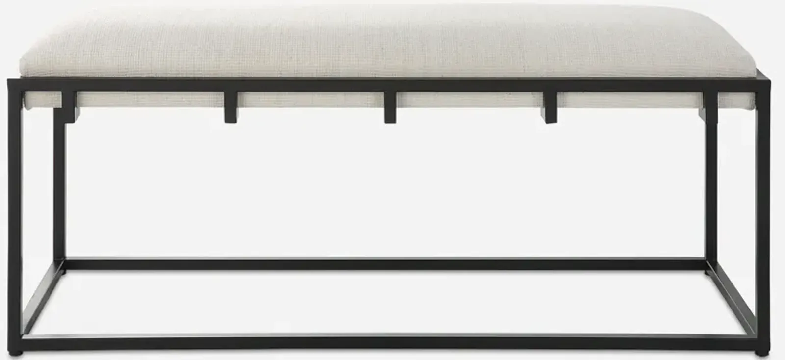 Paradox Iron & Fabric Bench